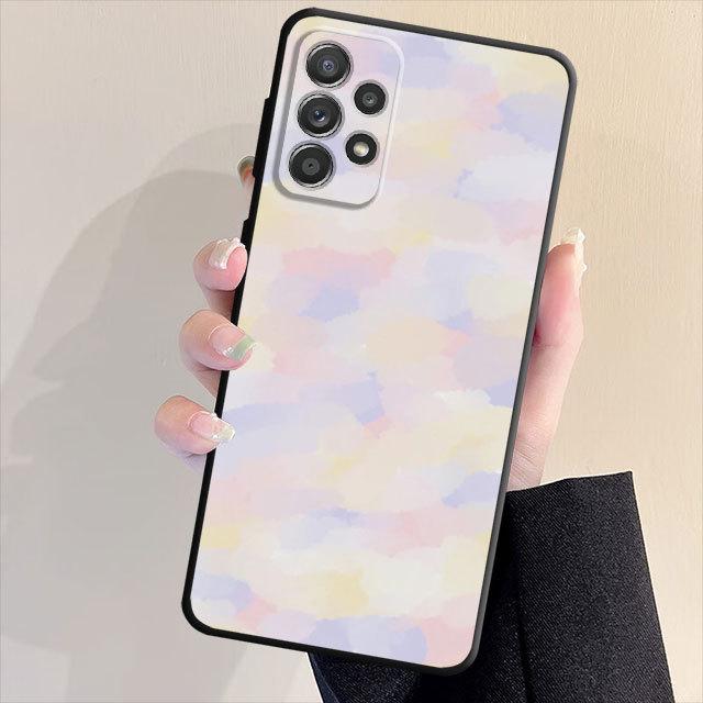 

Чехол для телефона с мультяшной росписью для Samsung Galaxy A13 A72 A23 A53 A71 A31 A51 A22 A32 A33 A21s A52 A11, матовый силиконовый чехол, принципиально Samsung A14 5G