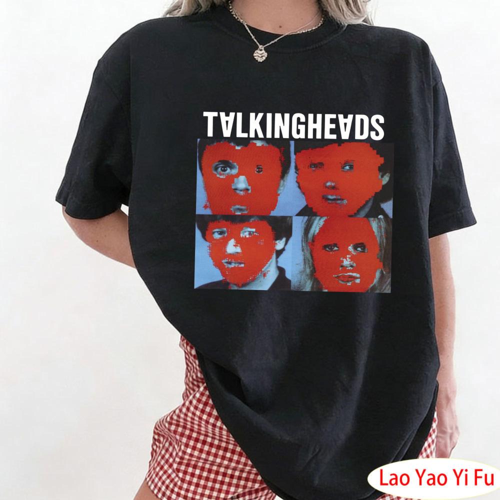 Stop Making Sense Talking Headvintage Tee Women Redheaded Portrait Clothes Retro Head Portrait Graphic Print T Shirt