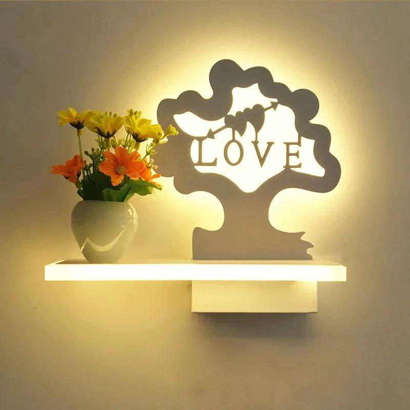 

Современный простой теплый светодиодный светильник для спальни, прикроватный светильник, креативная гостиная, коридор, декоративный детский светодиодный настенный светильник ZM1024