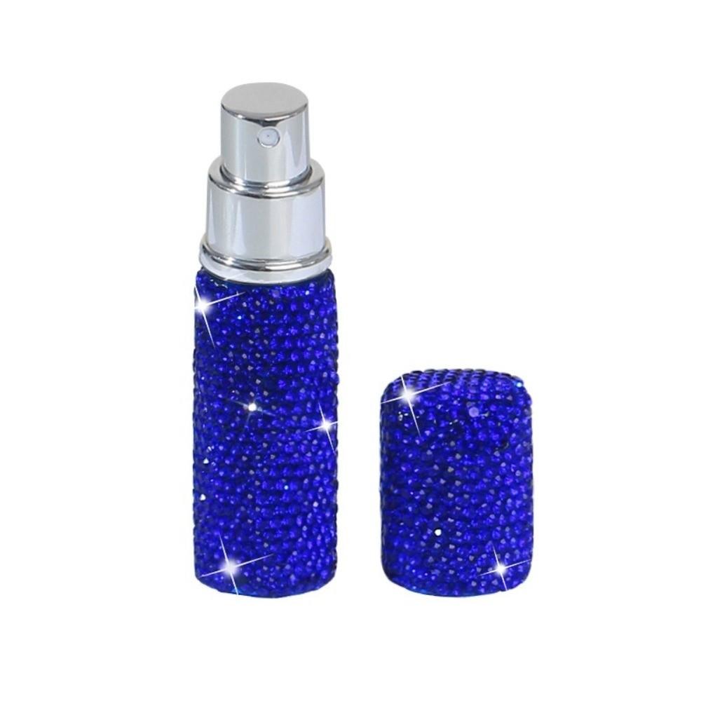 New 10ml Perfume Bottle Full Rhinestone Portable Refillable Bottles Empty Glass Storage Container Makeup Tool