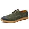 Uformelt skinn Oxford-sko for menn Nye klassiske Brogue-sko Ung britisk stil Høykvalitets håndlagde herresko Plus Size38 -46