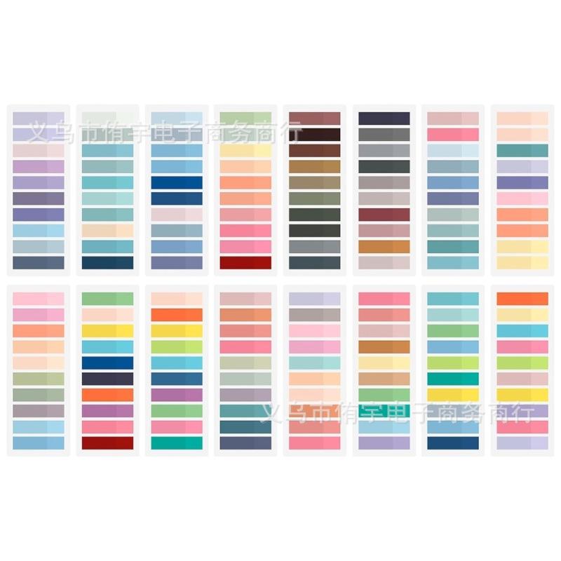 

Вкладки індексу Моранді: Прозорі, надтонкі наліпки-закладки у 100 кольорах для студентів