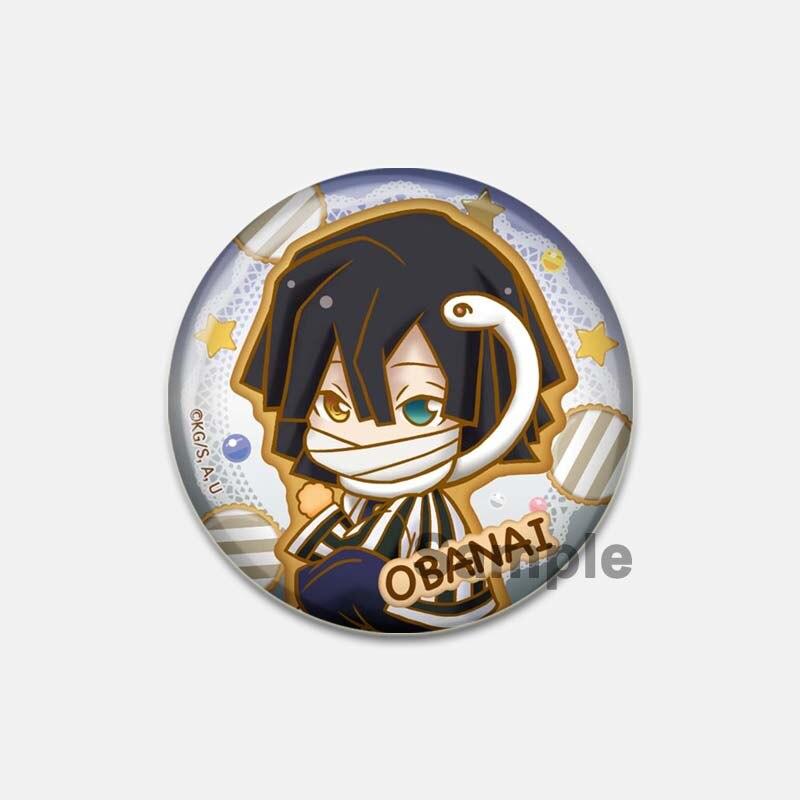 Japanische Anime Manga Dämon Slayer Emaille Pins Abzeichen Cartoon Cosplay Brosche Rucksack Tasche Kunst Dekoration Schmuck Zubehör Geschenke