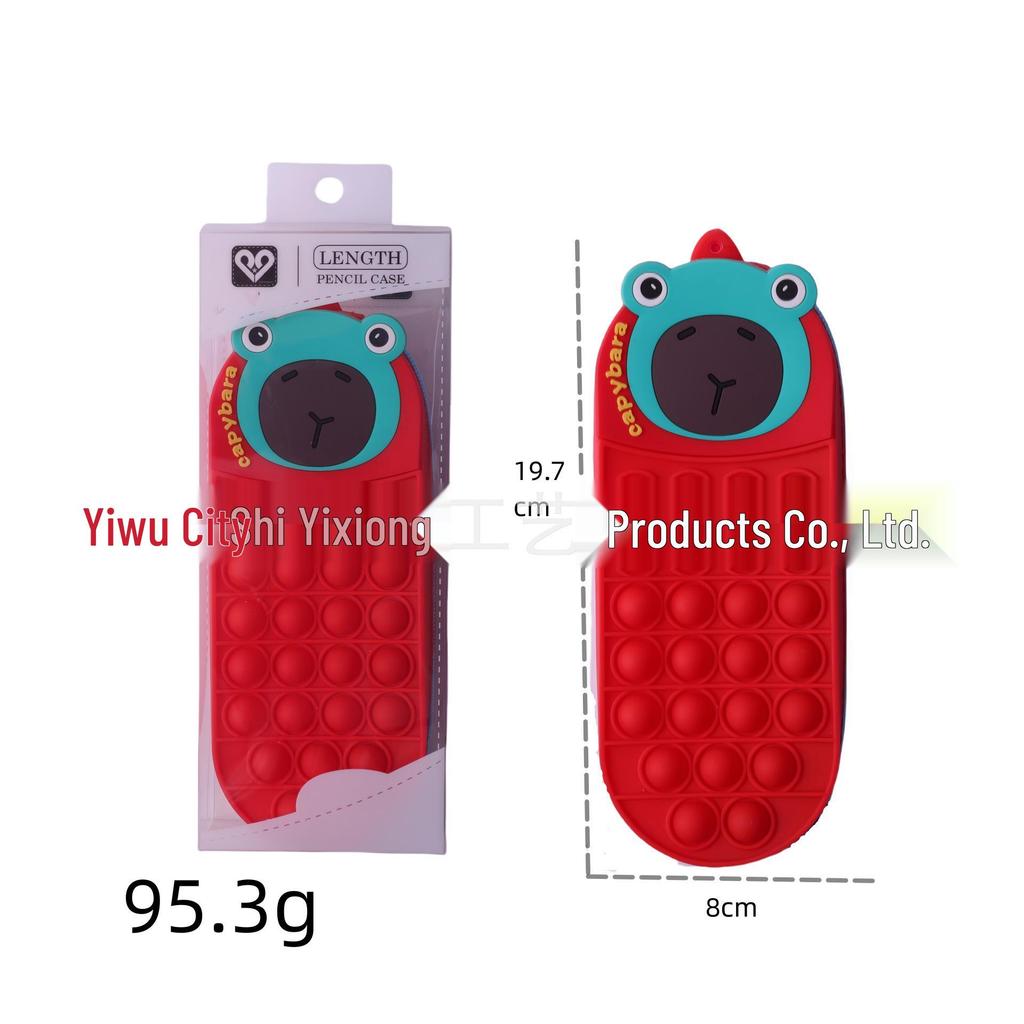 Creative Large Capacity Waterproof Silicone Pencil Case and Stationery Organizer