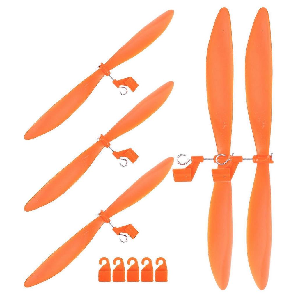 5 Sets Large Propellers for DIY Model Airplanes – Durable Plastic Aircraft Parts for Science Projects, Compatible with Planes & Helicopters