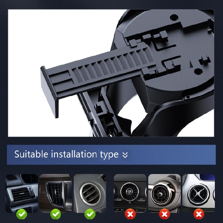 Car Cupholder Water Bottle Storage Stand for Air Vent Easy Installation Drink Support for Drivers Beverages Up to 76mm