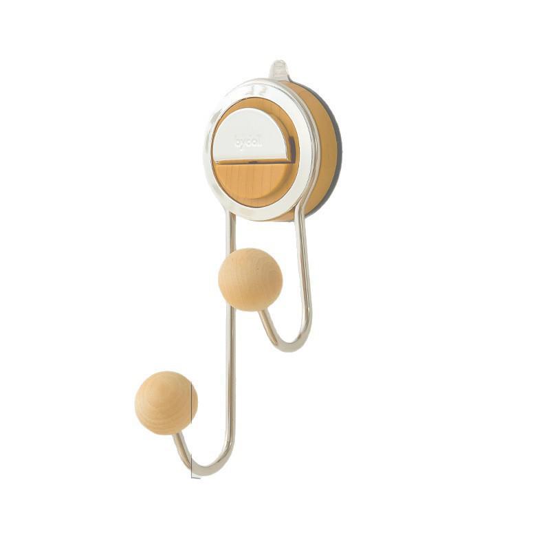 

No-Drill Vacuum Suction Cup Hooks - Strong Adhesive, Wall-Mounted & Seamless for Clothes & Bathroom