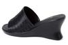 Mule Sandals Made In Japan Office Signature Wedge Sole Black Size M [Akiriko] Approx. 7.5cm