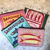 Sardine Partners Kosmetiktasche - Kompakter Reise-Kosmetik-Organizer mit Sardinendosen-Design, Faltbare & Leichte Tasche mit Reißverschluss