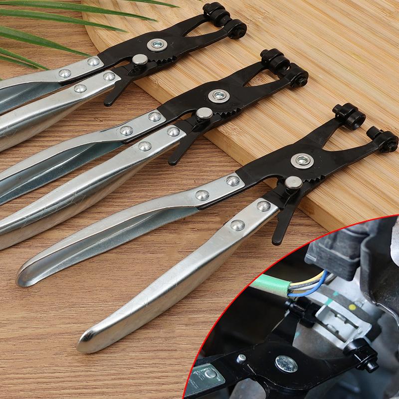 Car Water Pipe Hose Clip Pliers Clamp Swivel Drive Jaw Locking Tool Removal and Installation of Ring-Type Flat-Band Hose Clamps