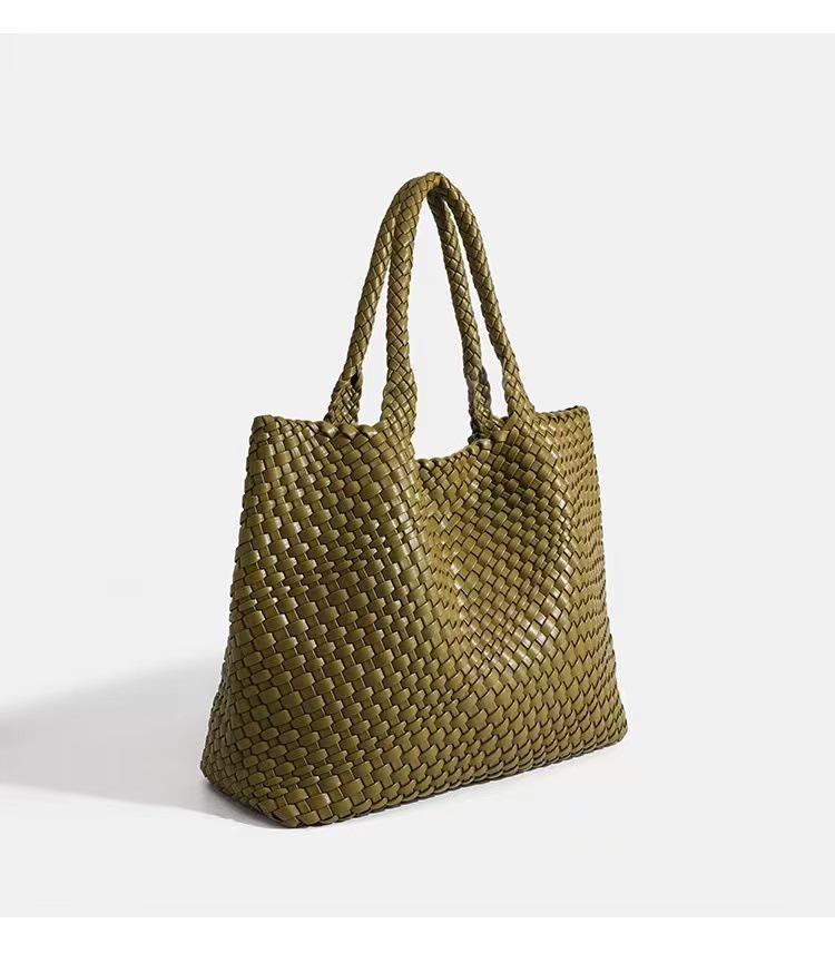 2026 Trendy Hand-Woven Large-Capacity Tote and Shoulder Bag