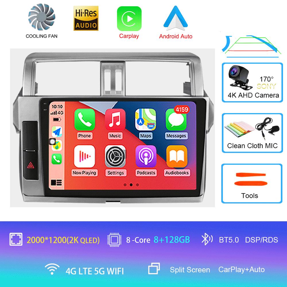 Android 14 Car multimedia Video player radio Stereo For Toyota Land Cruiser Prado 150 2013 2014 2015-2017 7862 2din GPS Carplay