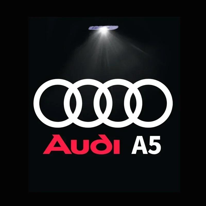 2X LED Car Door Light For Audi A1 A4 A6 A7 RS A5 Q3 Q5 Q7 A8 A3 TT SQ5 Quattro S3 A8 S4 S5 S8 Projector Lamp Door Welcome Light