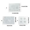 Food Grade Silicone 4-Leaf Grass Silicone Pendant Mold For Epoxy Resin Crafts Hair Pins Decorations Quick Cleaning