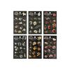 Echoes of Nature: Tomato Sauce Girl Dried Flower Resin Stickers - 6 Designs for Journals & Collages