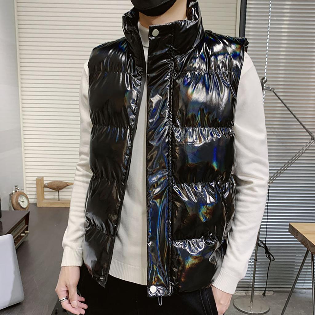 Men Casual Winter Warm Zipper Sleeveless Vest Jacket Coat Outwear Tops