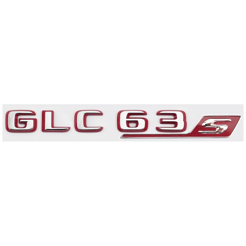 Suitable for Mercedes Benz Rear Letter Sticker Silver Red Version C63S GT63S S63LGLE53 SL63S Modification W205 W206 C190 X290