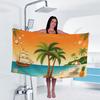 coconut Print Towel Sport Quick-Drying Super Absorbent Camping Towel Super Soft Lightweight Gym Swimming Yoga Beach Towel