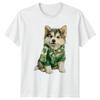 Alaskan Malamute Puppy St Patricks TShirt Puppy Clover Dog Lovers