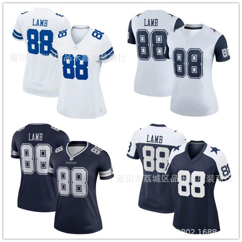 Dallas Cowboys Womens Youth Football Jersey CeeDee Lamb 88 Cotton Fan Apparel Fall Winter