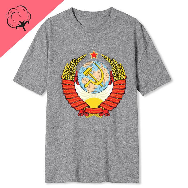Vintage Cccp Tshirt Retro Soviet Union Camiseta Unisex 80s Style Ussr Printed Tees Russian Heritage Graphic Casual Wear Top