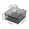 Transparent nail polish storage box-flip top type, suitable for lipstick, perfume, essence,  9-cell large capacity jewelry box