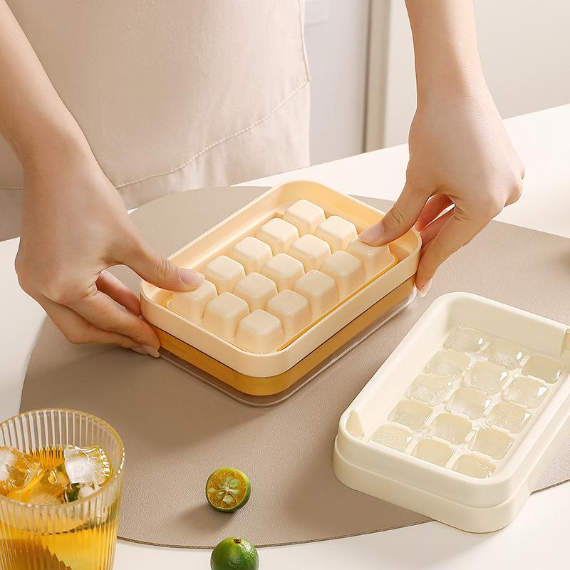 1-10PCS New Ice Box with Lid for Home Use Food Grade Large Capacity Ice Cube Mould Homemade Press Ice Lattice Ice Storage Box