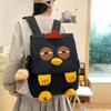 Cute cartoon funny schoolbag lightweight go out leisure travel backpack large capacity nylon versatile backpack