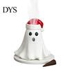 Resin Ghost Statue Incense Burner, Christmas Hat Holder, with Decorative Figurine Cones, Cone Holder for Yoga Room Home Halloween Decor Burner