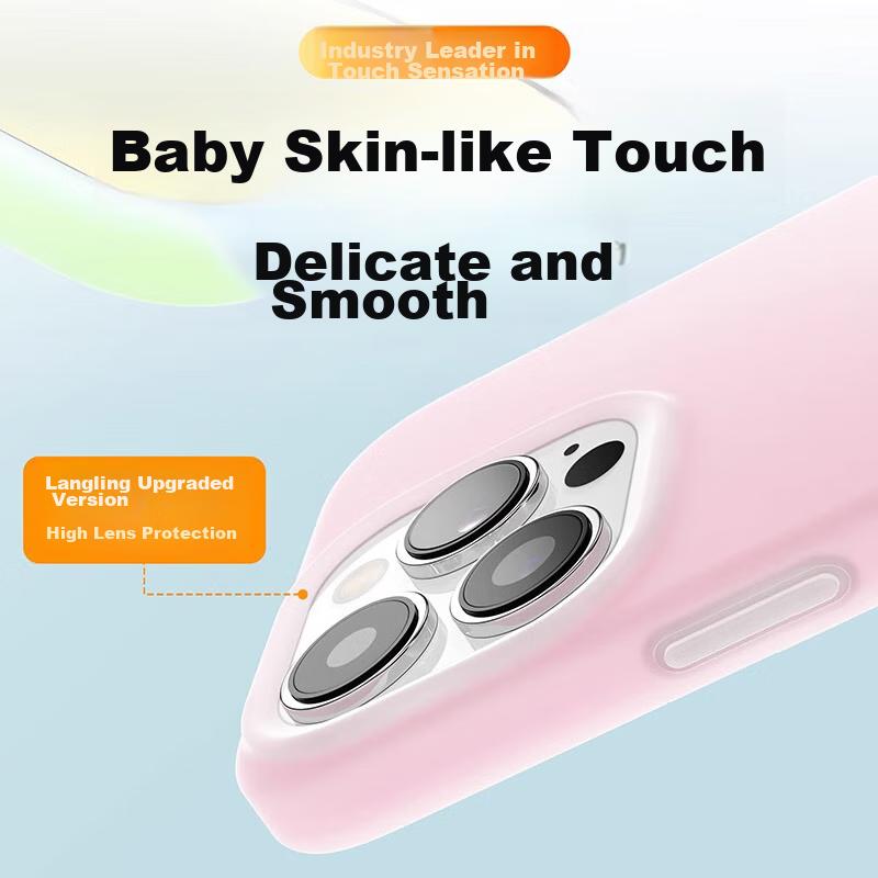 IPhone 16 Pro Case, Liquid Silicone for IPhone, Full Protection, Jelly GrayMagSafe Magnetic Version | Liquid Silicone | Skin-Like Feel