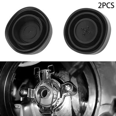 2 PCS Rubber Car Headlight Dust Covers Universal Fit Sealed Waterproof Protection Uncharged Headlamp Caps