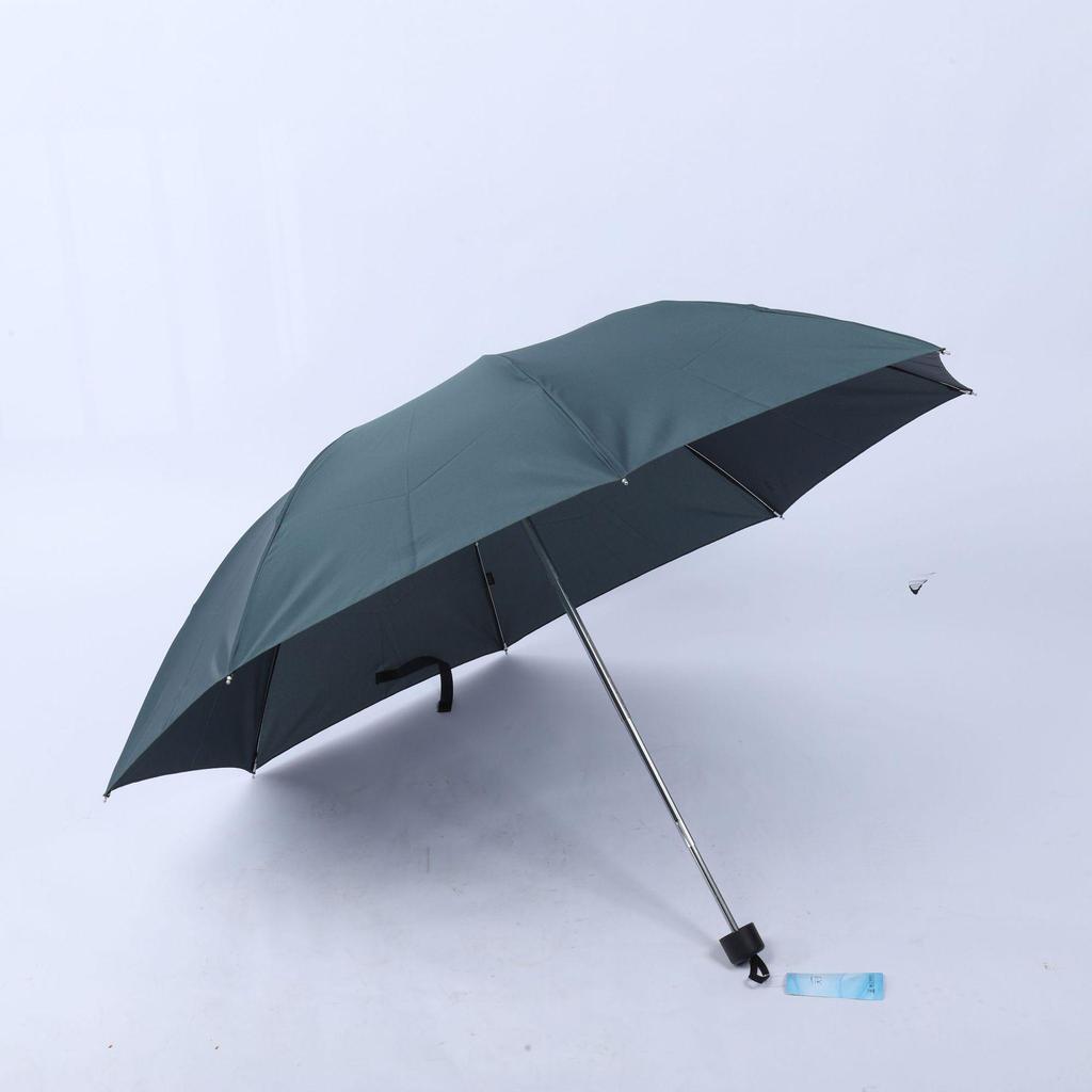 Tiantan 307E Men's Three-Fold Steel Umbrella: Sun & Rain Protection with Logo Printing Option