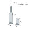 Takeda corporation [Cleaning/Dusting/Brush] Gray Dust Removal Brush Set (HTBS-GY) (Large: Approx. 7.5 X 5 X 33cm, Small: Approx. 6 X 3 X 13.5cm)