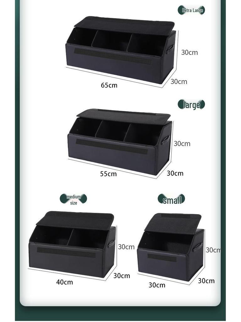 Leather Car Trunk Storage Organizer Box