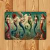 Retro Metal Wall Art for Office Living Room Outdoor, 8x12 Inch