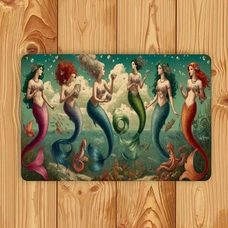 Retro Metal Wall Art for Office Living Room Outdoor, 8x12 Inch