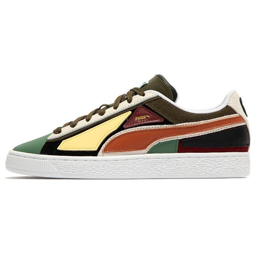PUMA Suede Layers - Deep Olive Warm Chestnut Men s 387480-02 EU 36