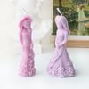 Flexible Silicone Mold Handmade Scented Candle Mould Flower Dress Girl Aromatherapys Jewelry Mold Home Decorations