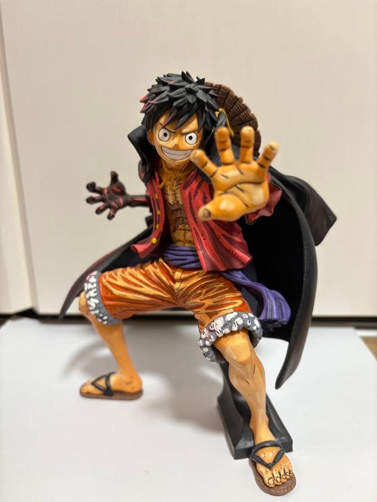 [USED] One Piece Luffy figure, 2D coloring, repainted