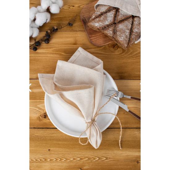 

Tissue | 8-Pack Organic Raw Linen Napkin 40 X 40 Cm