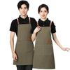 Stain-Resistant Canvas Apron with Logo for Coffee Shops and Nail Art Studios