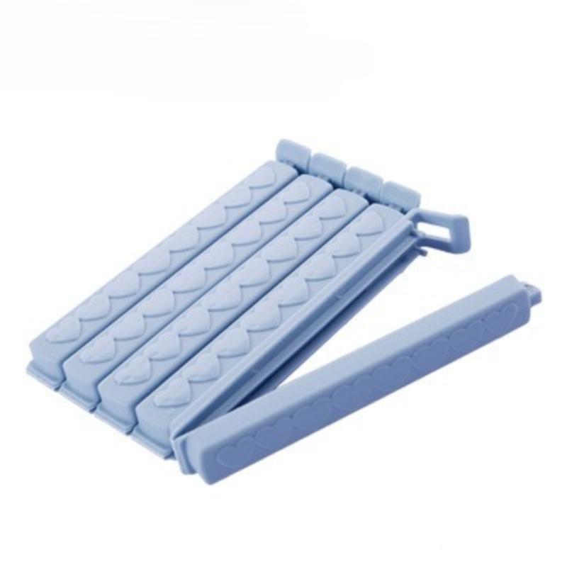 5 Plain Colored Flat Sealing Clamp Food Preservation Clip Food Snack Sealing Clamp Household Storage Food Sealing Clips