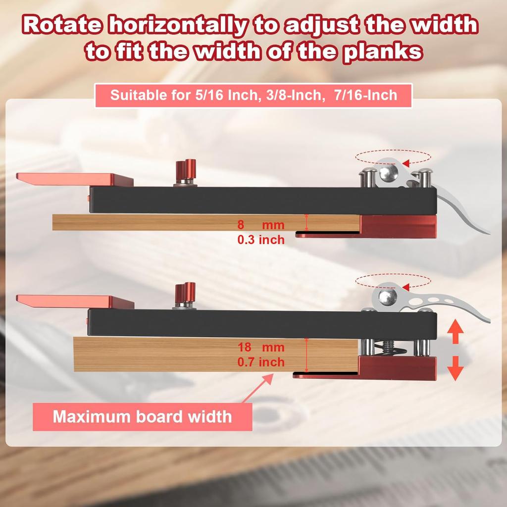 2 PCS Upgraded Siding Tool for Hardie Plank (5/16, 3/8, 7/16 Inch), TOURACE Siding Gauge Tool, Home Siding Removal & Repair Kit, Fiber Cement Hardie