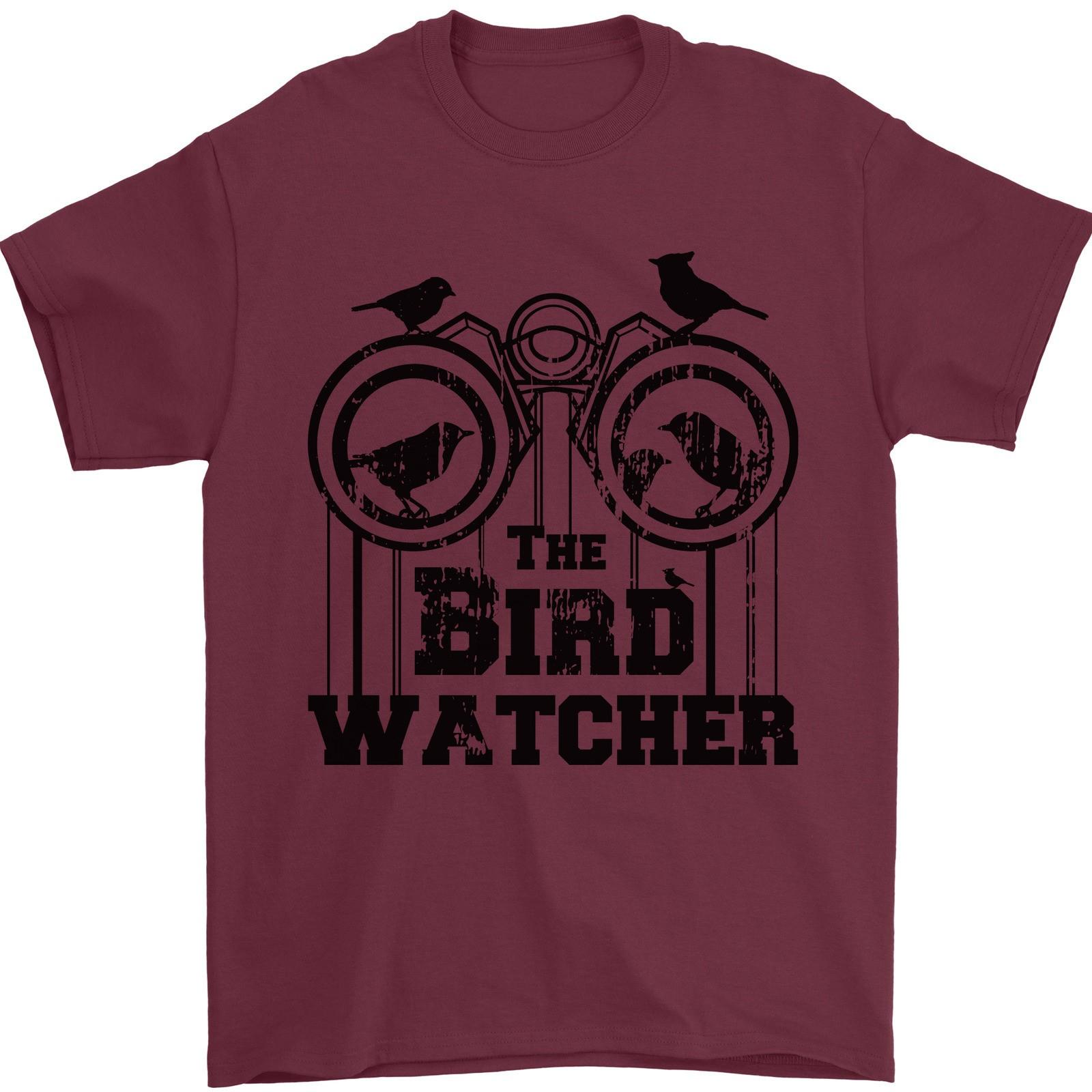 The Bird Watcher Watching Funny Mens T-Shirt 100% Cotton 3XL