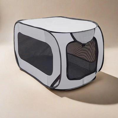 Foldable Scratch-Resistant Oxford Cloth Dog Kennel for Outdoor and Car Use