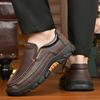 Autumn New Casual Business Shoes Men Soft Bottom Non-slip Lightweight Breathable Middle-aged and Elderly Shoe