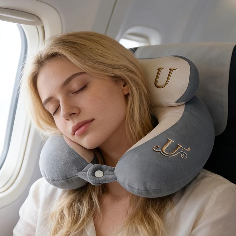 U-Shaped Neck Pillow, Specialized Neck Support Pillow for Train and Airplane Use, Neck Rest Pillow U-Shaped Cervical Spine Support Pillow