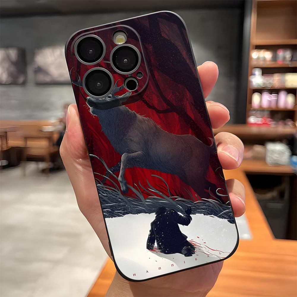 Horror TV Series Hannibal Phone Case For IPhone 17 Pro Max 15 Pro 16 14 Plus 12 13 Mini 11 Pro Shockproof Soft Cover