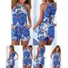 Stylish Women Summer Sexy Romper With Beautiful Floral Print And Backless Design