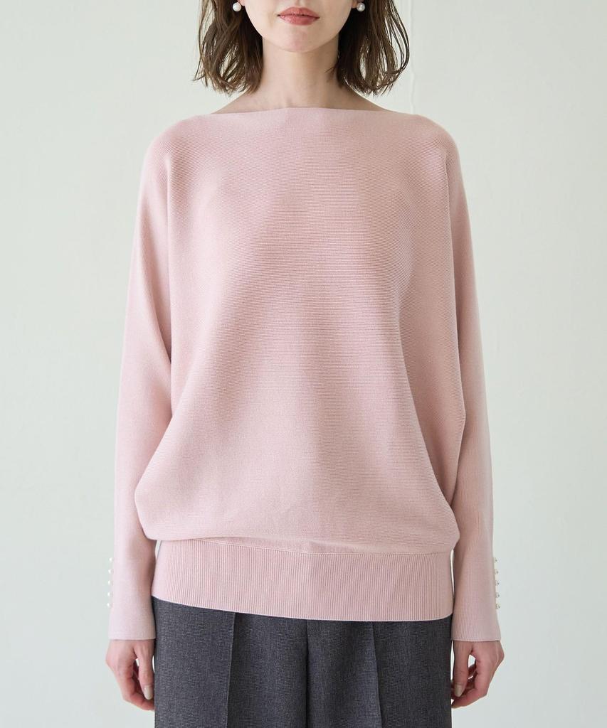 ROPE PICNIC New Colors Sleeve Pearl Dolman Coordinate GDM54080 Blue Knitwear Added/Marshmallow Knit/Link Women's (45)